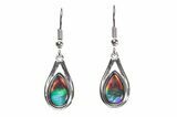Stunning Ammolite Pear Pendant/Earrings Set #376247-1